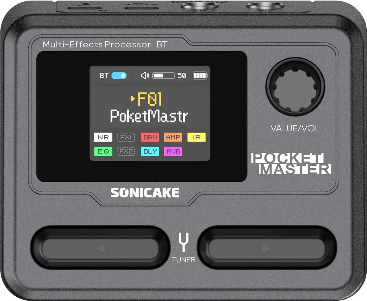 WEIWEISTORE Pocket Master-Portable Multi Effects Pedal, 100+ Built-in Guitar/Bass/Acoustic Effects,…