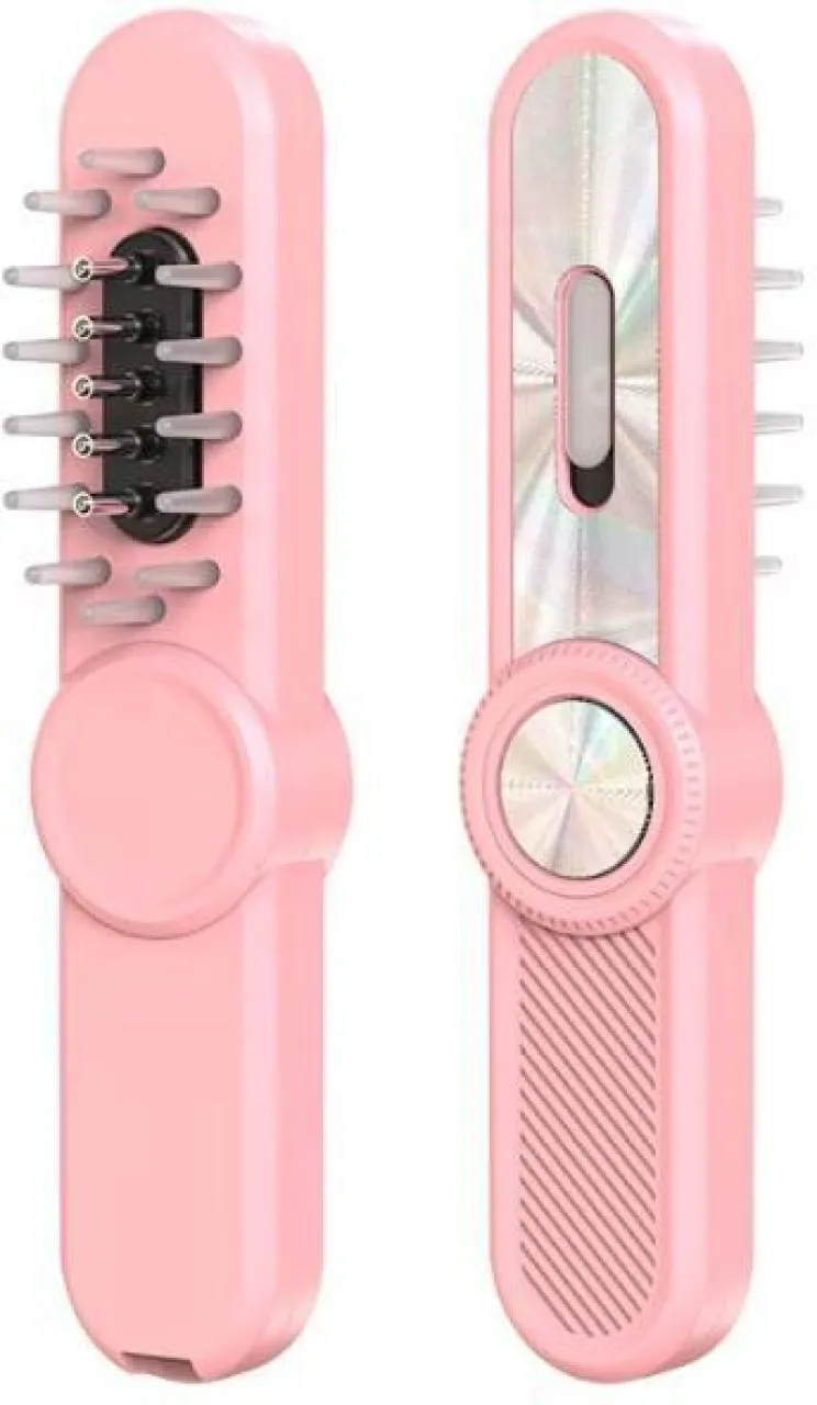 SHIJIN 3 in 1 scalp massage comb, with removable hair oil applicator, vibration, LED light Hair Bru…