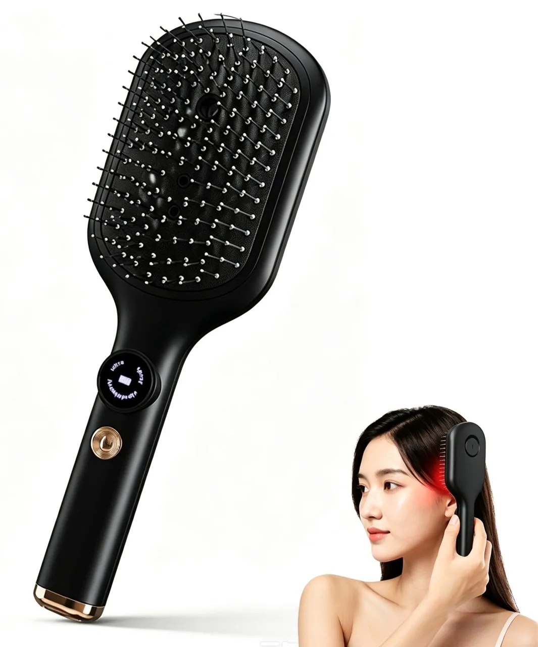 LIUYIFEI Electric Scalp Massager Comb with Red Light Therapy & Essential Oil Infuser - Portable Hai…