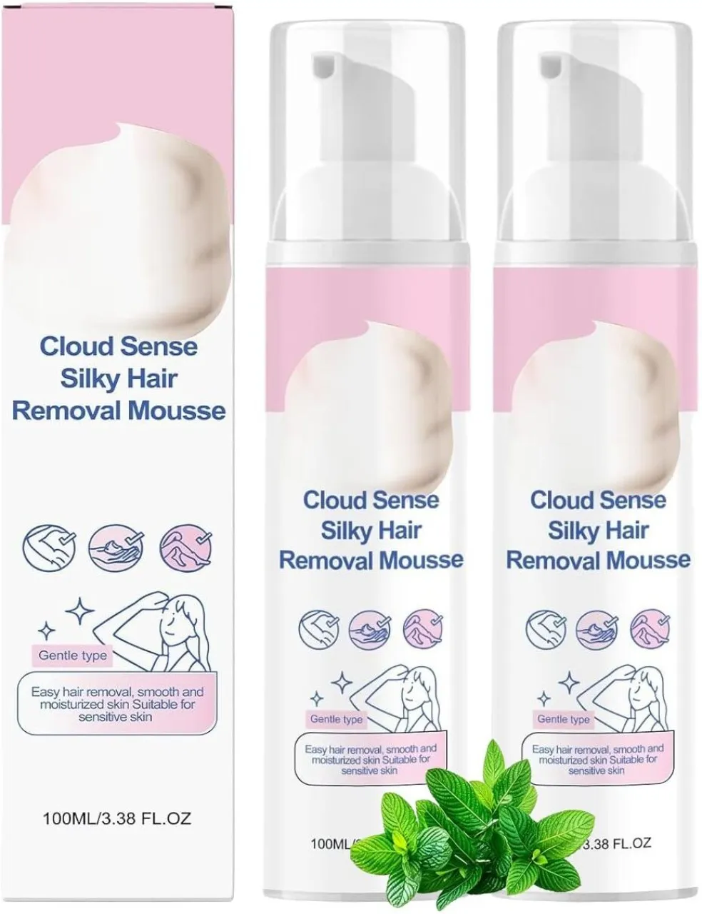 WEIWEISTORE Silky Hair Removal Mousse, Cloud Foam Hair Removal Cream, Gentle Hair Remover for Under…