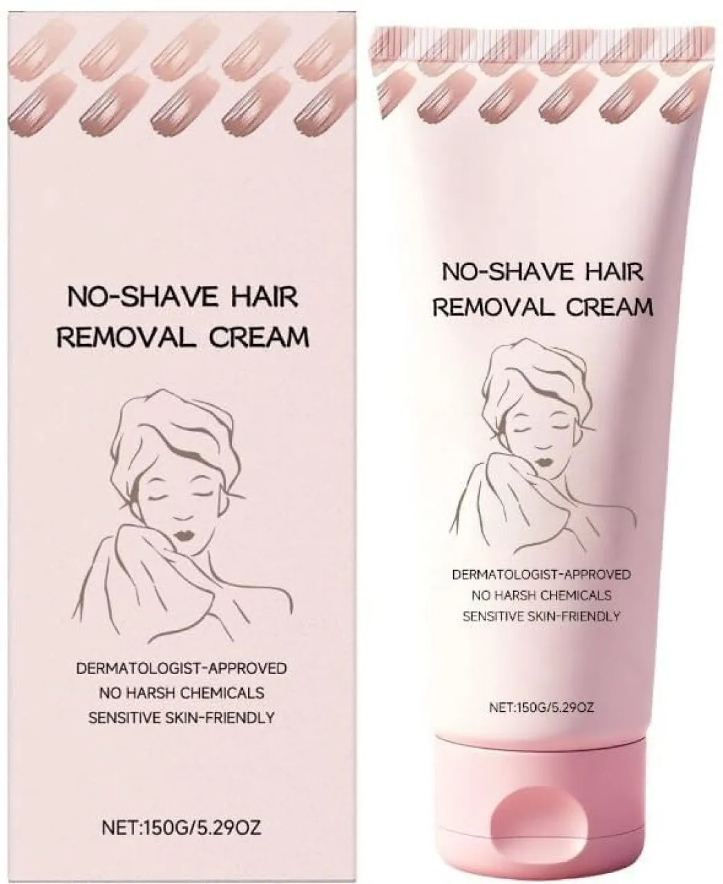 SHIJIN No Shave Hair Removal Cream, Suitable for Sensitive Skin, Moisturizes and Nurtures Skin, Lea…