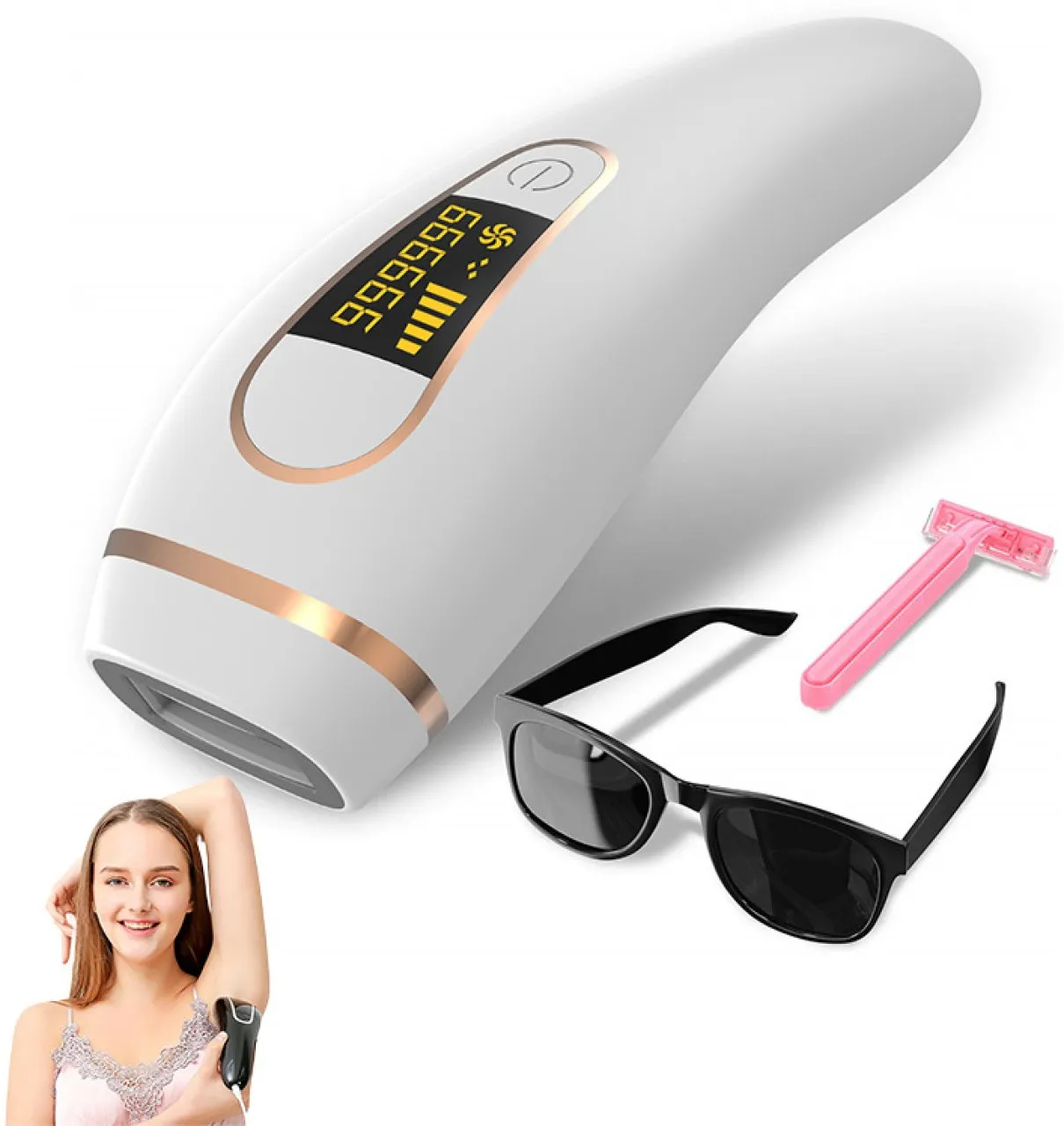 Duomi Professional IPL Hair Removal Device for Home Use with 900000 Flashes, Painless Permanent Las…