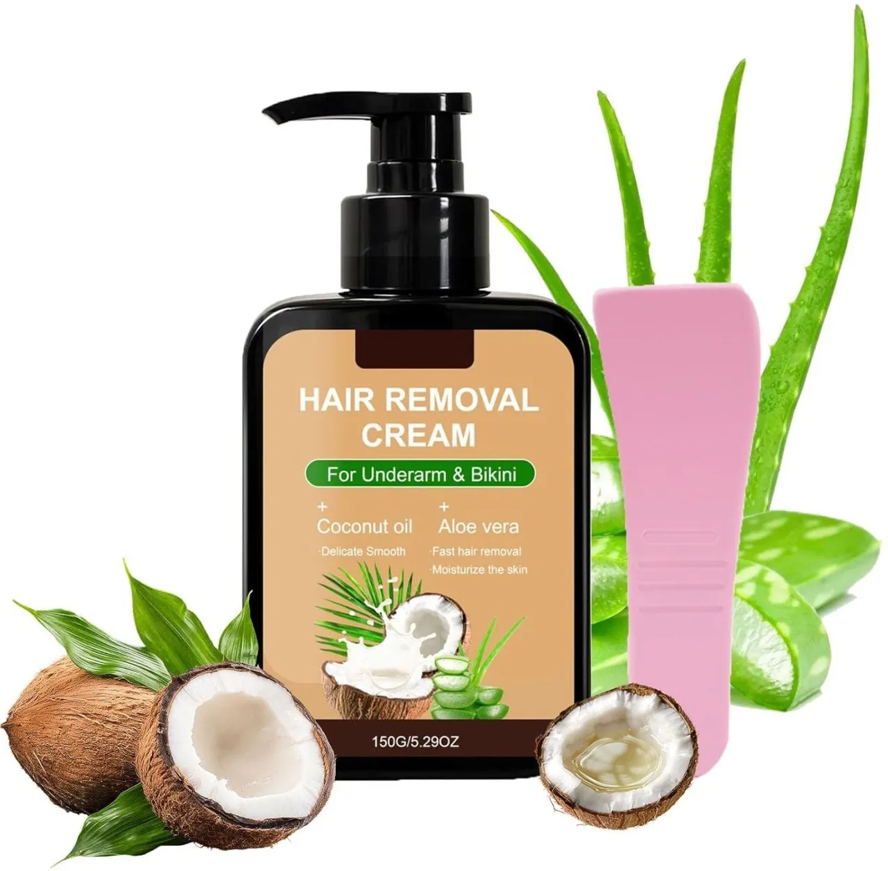 WEIWEISTORE Coconut Oil Hair Removal Cream - Facial Hair Removal Cream With Aloe Vera for Women & M…