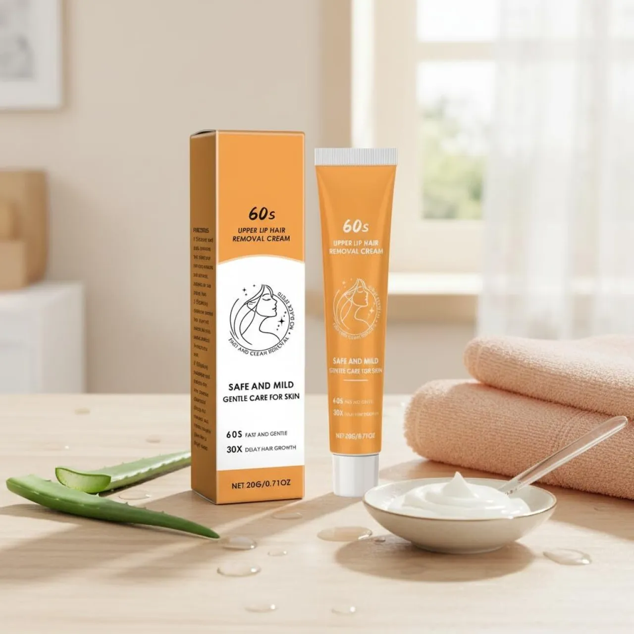 SHIJIN Lip Hair Removal Cream for Women, Gentle Facial Hair Removal Cream, Painless Upper Lip Hair …