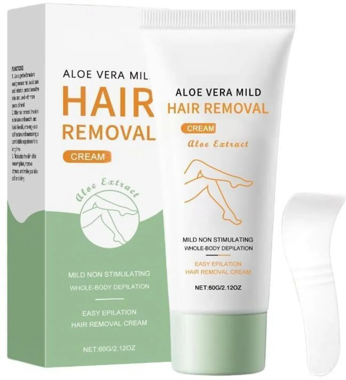 LIUHUI Aloe Vera Mild Hair Removal Cream for Body - Soothing Depilatory Cream with Avocado & Glycer…