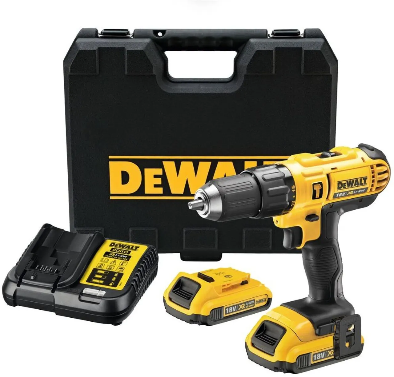 Dewalt DCD776D2-QW | 18V XR Drill Driver - 2 X 2Ah Batteries Hammer Drill