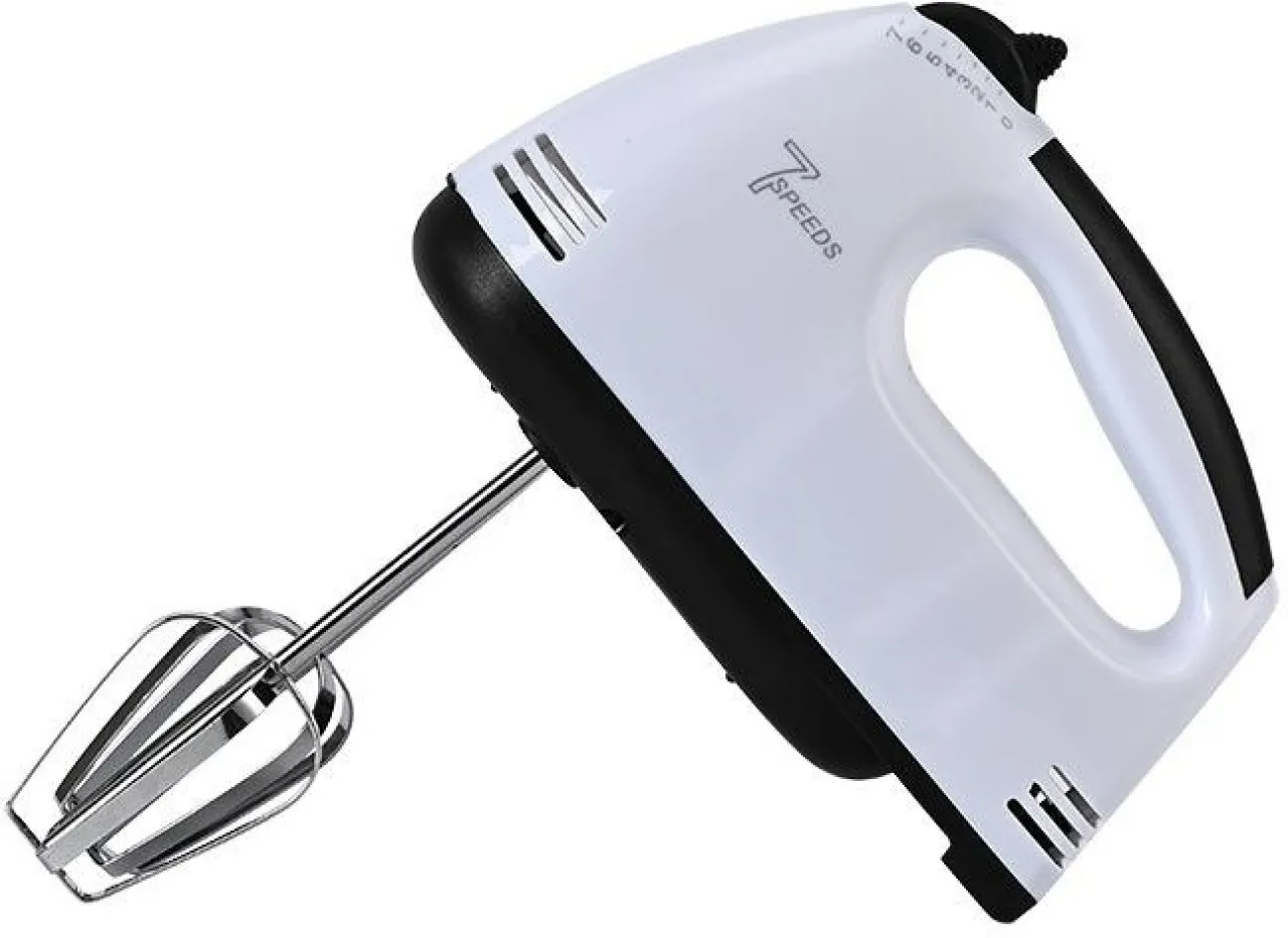 Flycross 7-speed handheld blender, portable kitchen blender, with simple buttons 150 W Electric Whi…