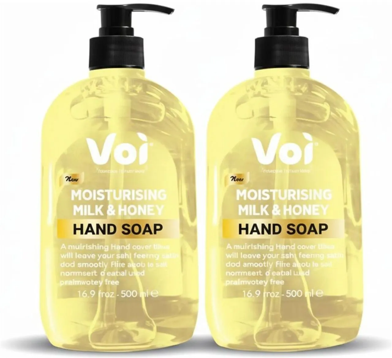 Voi Liquid Hand Soap 500ml with Milk and Honey Hand Wash Bottle For  Men & Women
