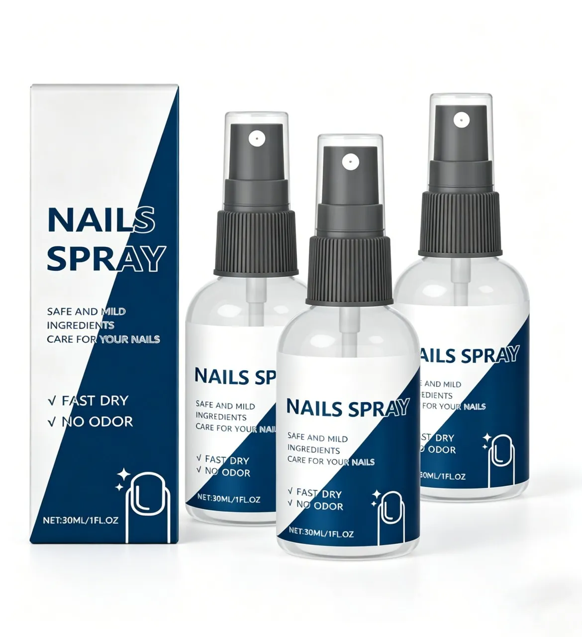 BOWENSTORE Nails Spray Hand Rub Spray Bottle For  Men & Women