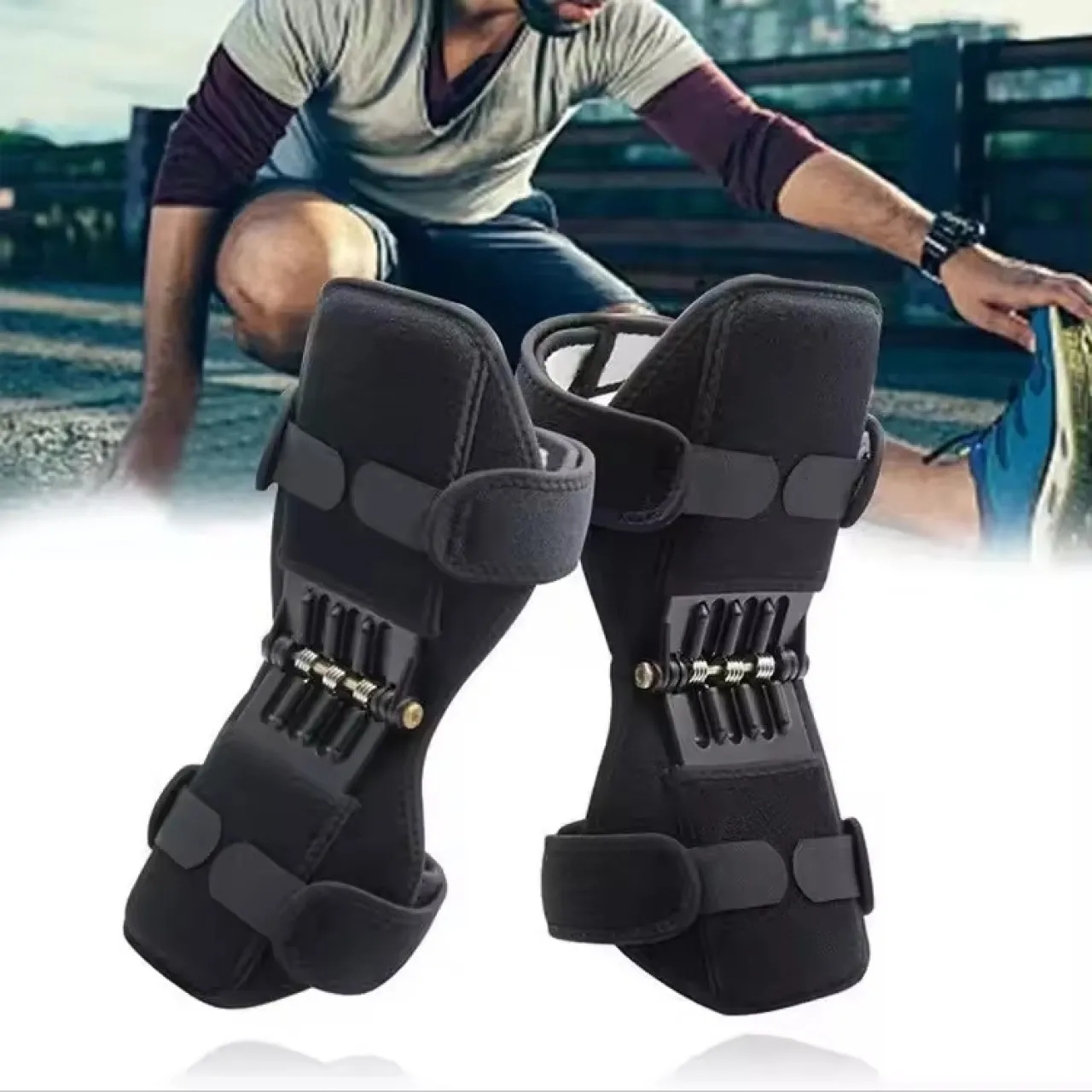 Fantasy Town Knee Knee Booster Mountaineering Protection Sports Elderly Support Fitness Walking Cli…