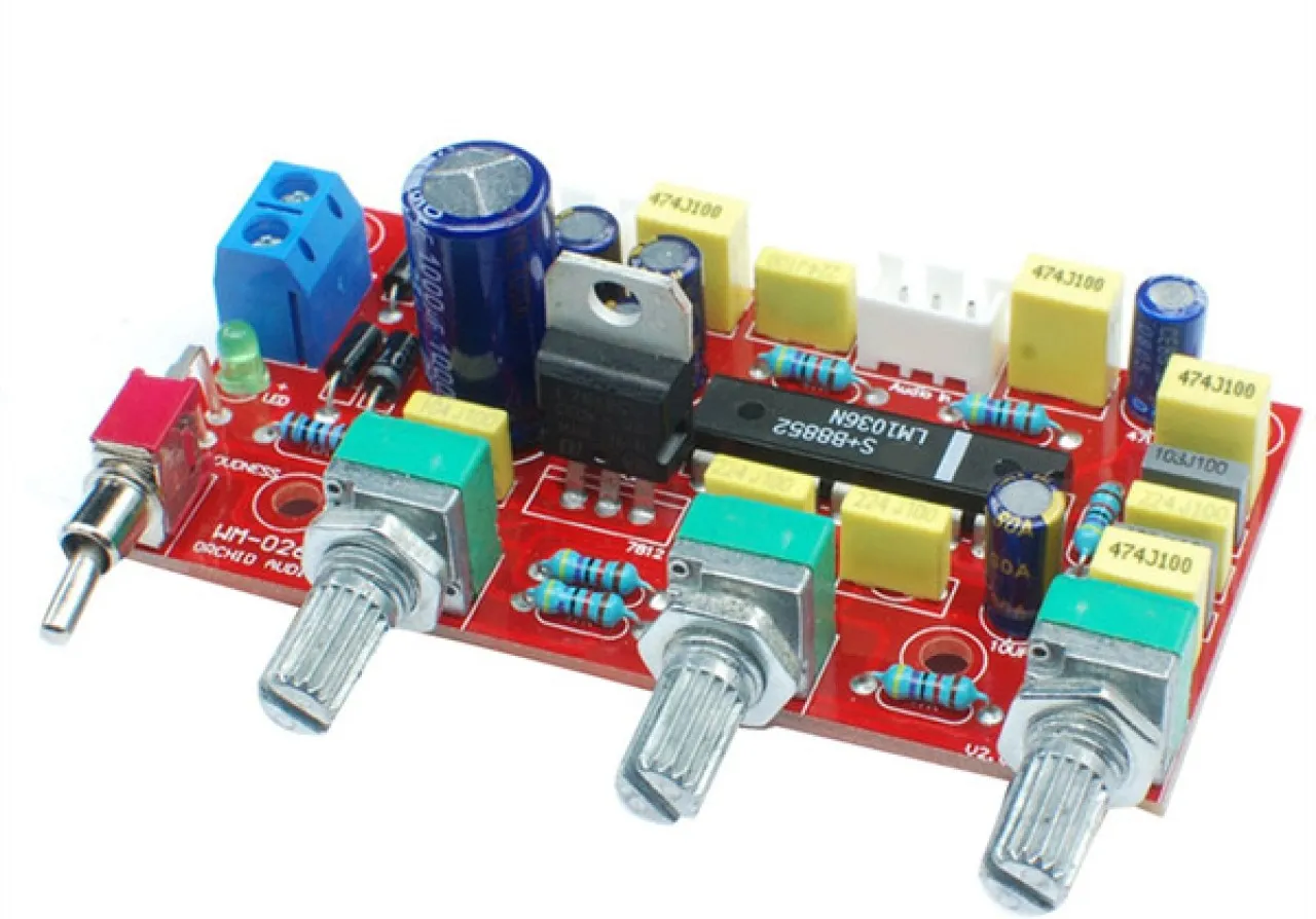 NANSHI Lm1036 Op-Amp Hifi Pre Amplifier Preamplifier Daily Use Micro Hi-Fi System