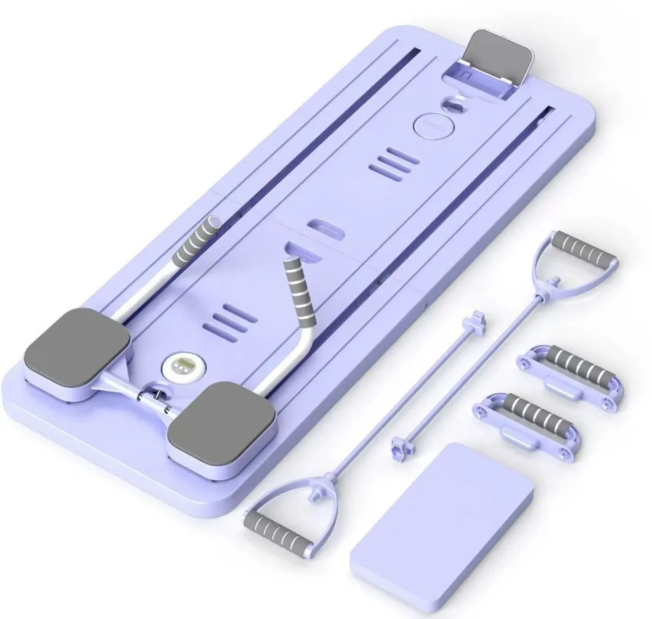 GL 6-in-1 Foldable Pilates Reformer Board Set Home Gym Combo