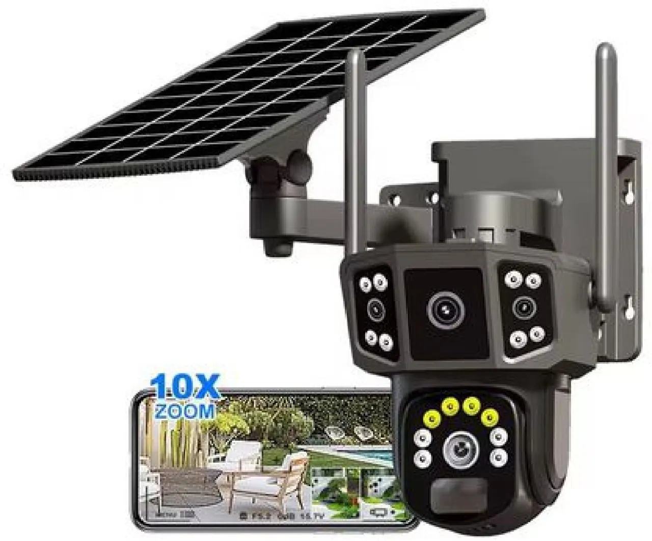 fancystuff 1080p HD Indoor & Outdoor Security Camera with Night Vision and IP Connectivity