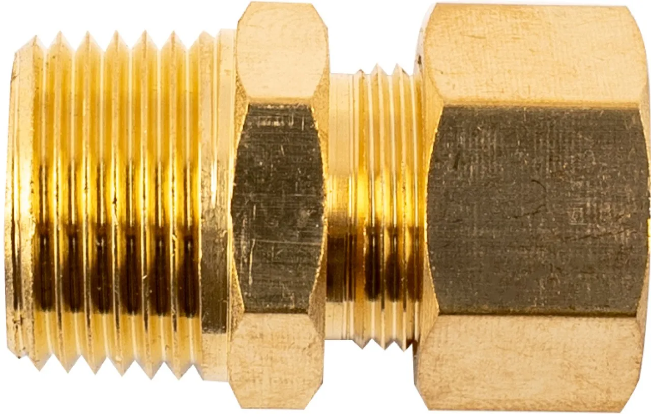 ORM Brass Conical Str. 10Mm X 3/8" M Hose Connector