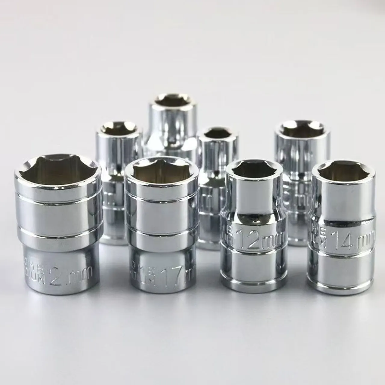 Lingfeng Wireless Impact Wrench Set 1/2-Inch Drive Short-Wall Metric Socket Set (Additions Solely),…