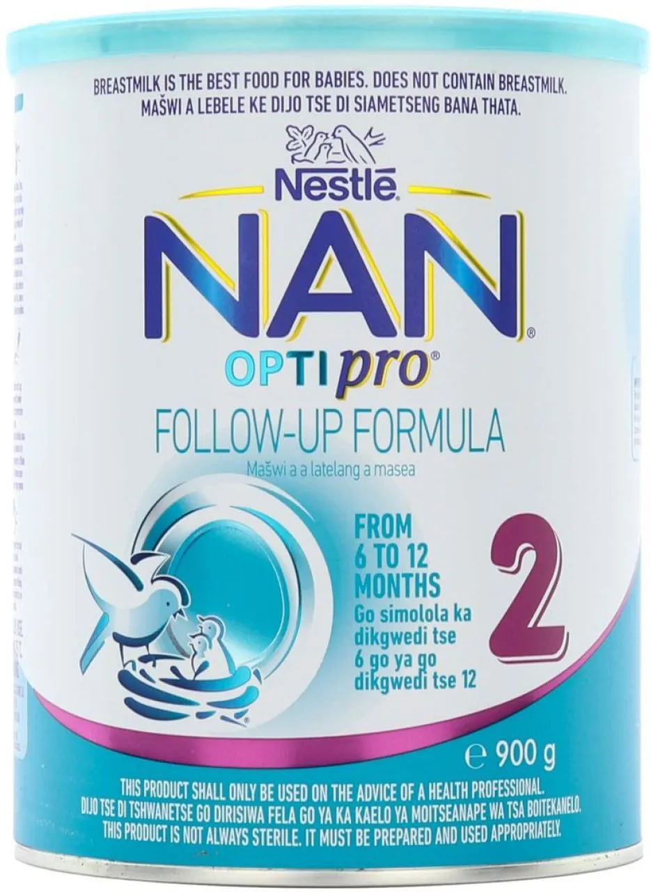 Nastle NAN Opti Pro 2 900g x2 Nan Optipro Follow-up Formula 900g No. 2.