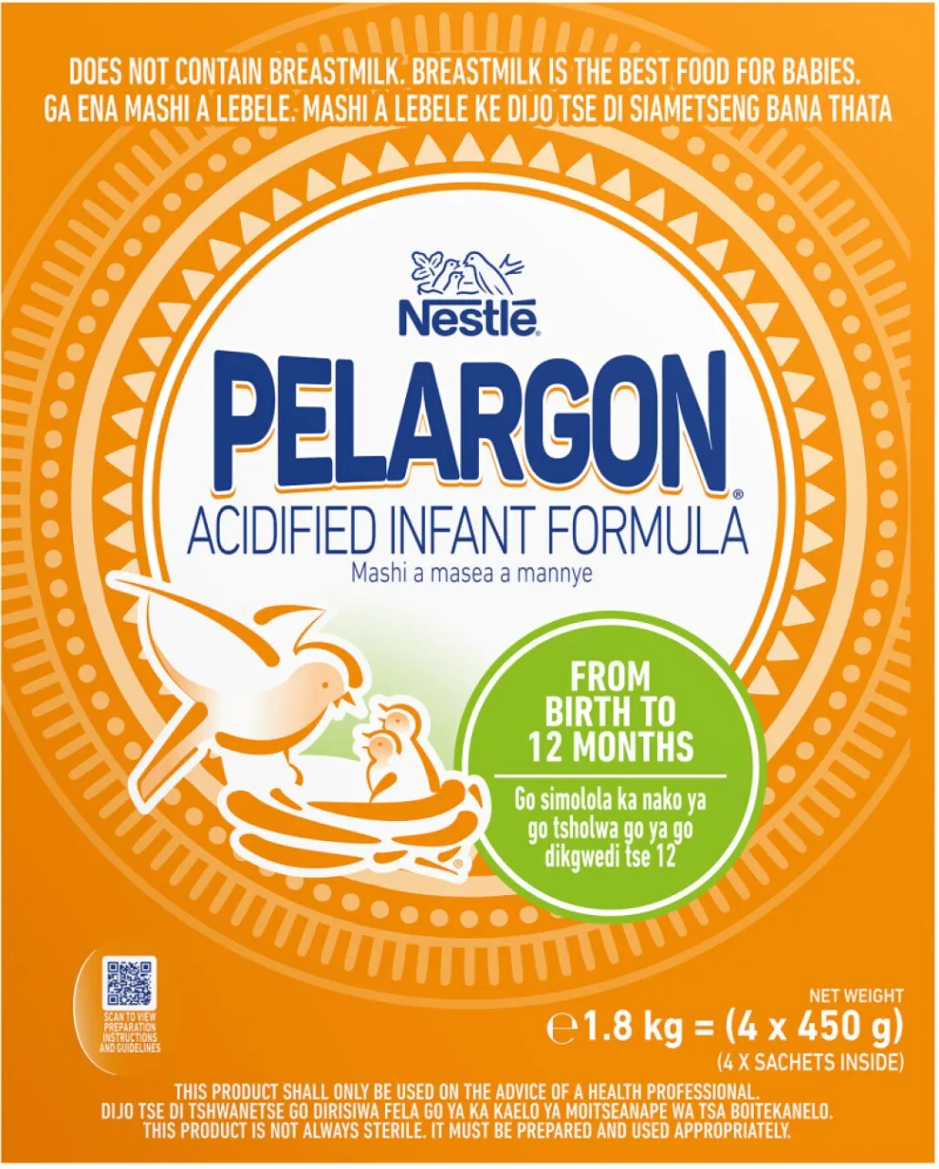 Nestle Pelargon Acidified Infant Formula