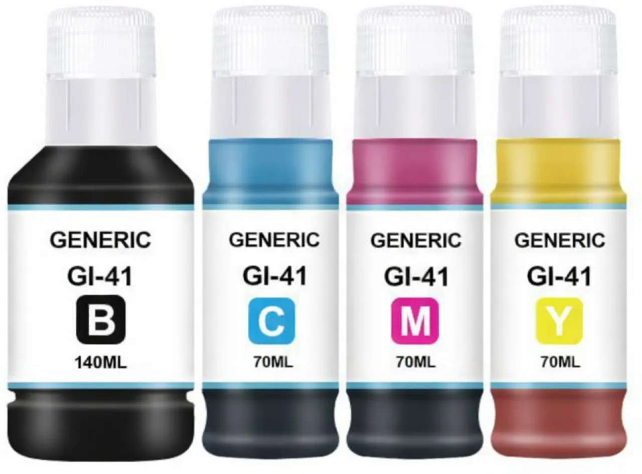 GENERIC Canon GI-41 ink refill bottle Black and Tri Colour Combo Pack Ink Bottle