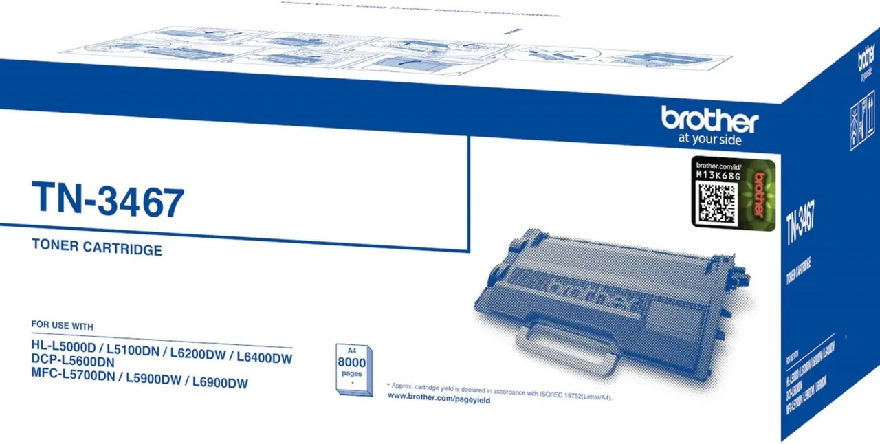 Brother TN-3467 Black Ink Toner