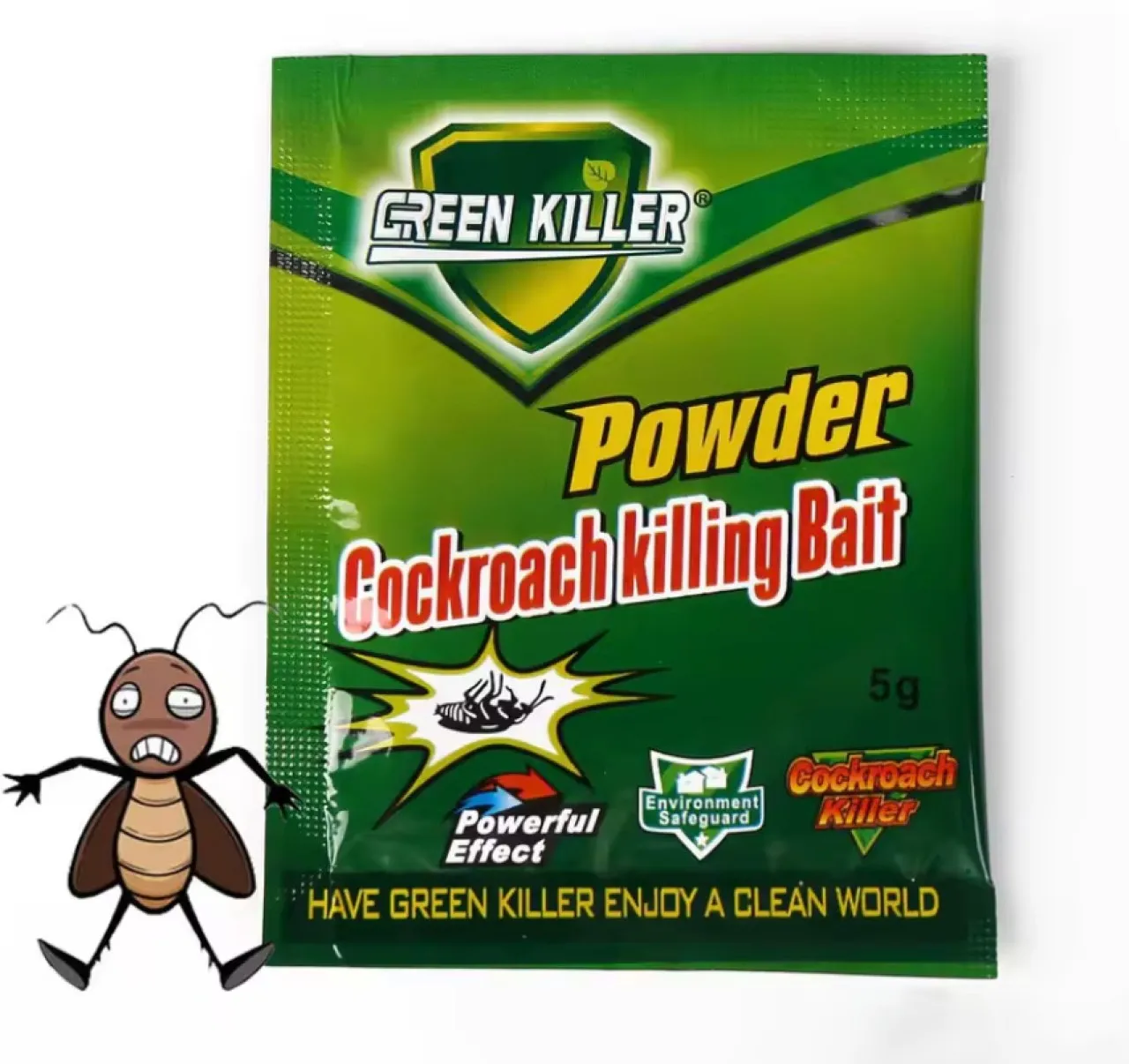 Liviosa Cockroach Bait Powder box 50PCS, 5g per bag – Low-Toxicity Eco-Friendly Roach Killer Attrac…
