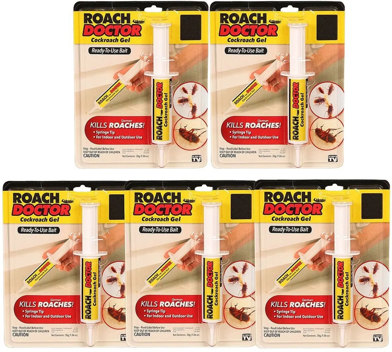 Roach Doctor 5 x Cockroach Gel Feed
