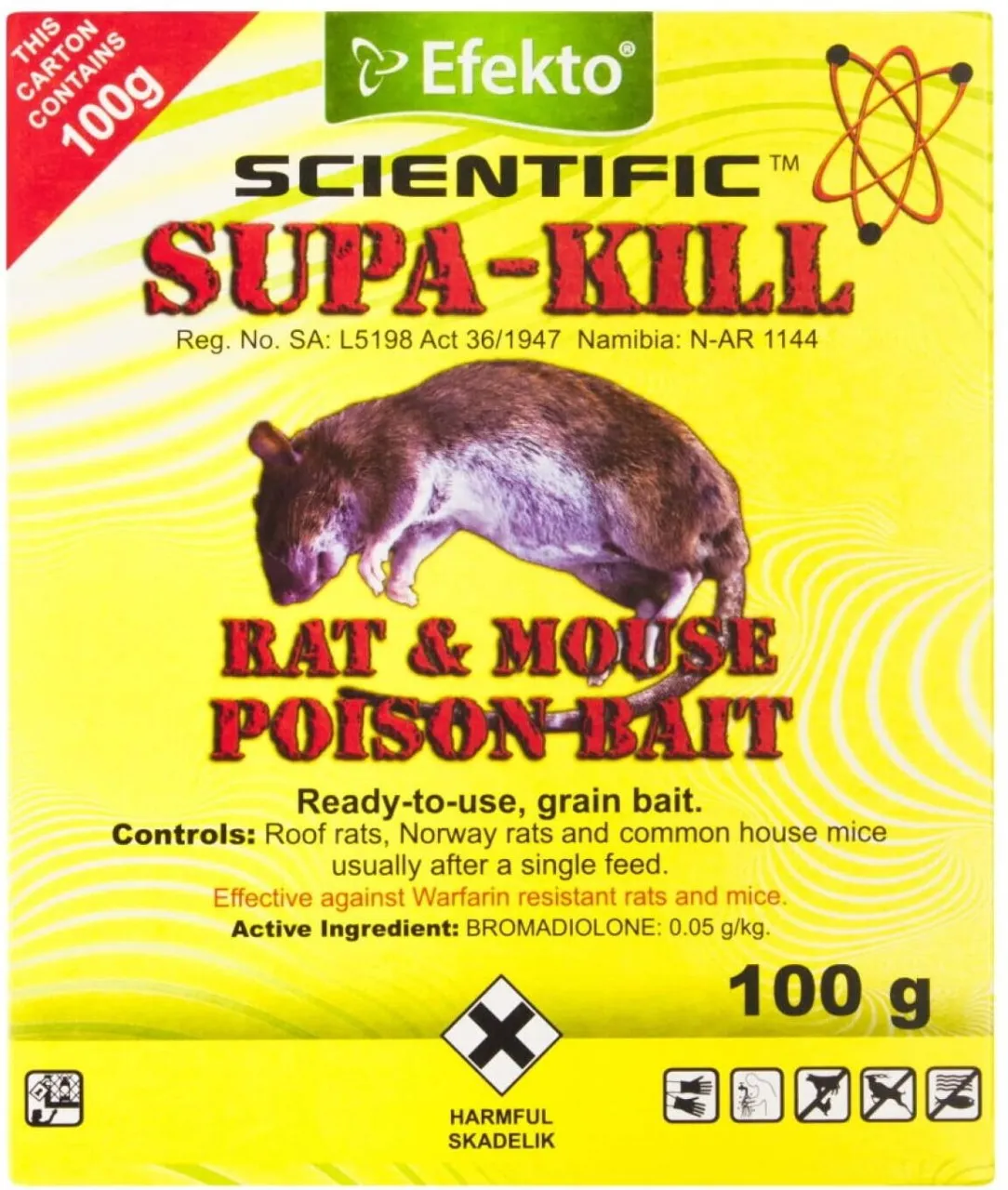 Efekto Scientific Supa Kill Rat & Mouse Poison Bait Feed
