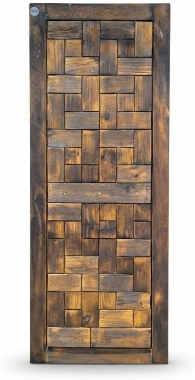SMTE Rustic Hardwood Weave Door 203×82×4cm (RWGO1) Rosewood Exterior Door Interior Door