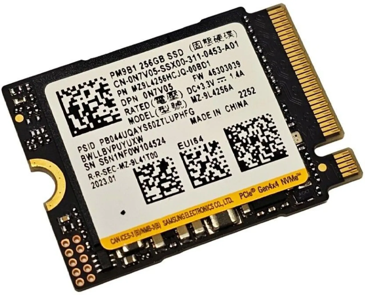 Samsung 256 GB SSD (PM9B1 SSD M.2 2230 NVMe)