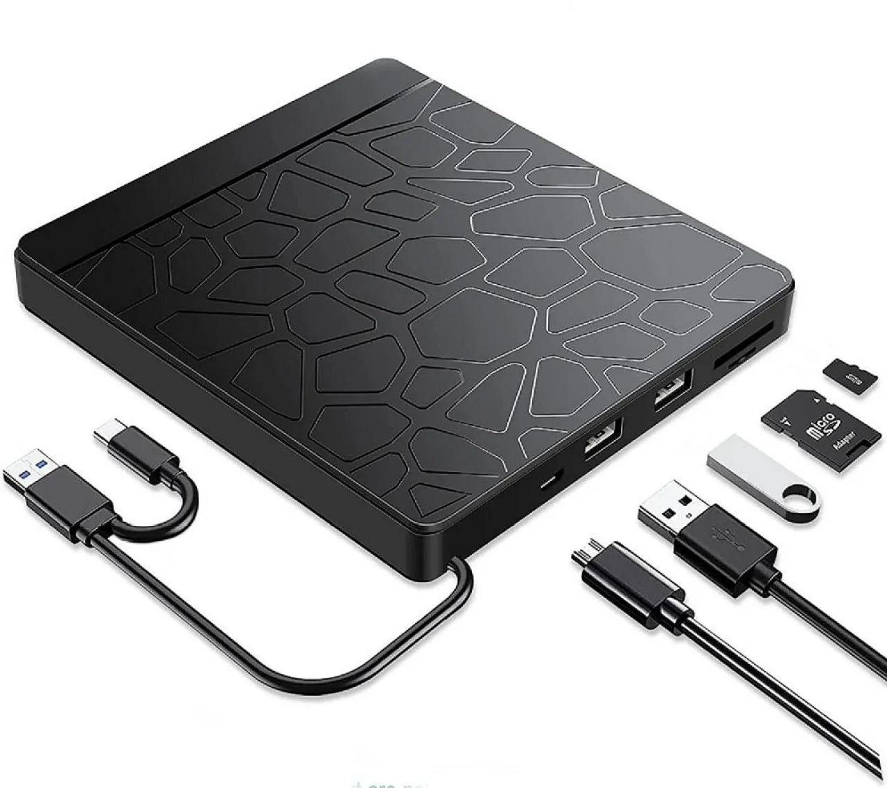 happyfun External optical drive 2-in-1 external optical drive Laptop desktop computer burner 5-in-1…