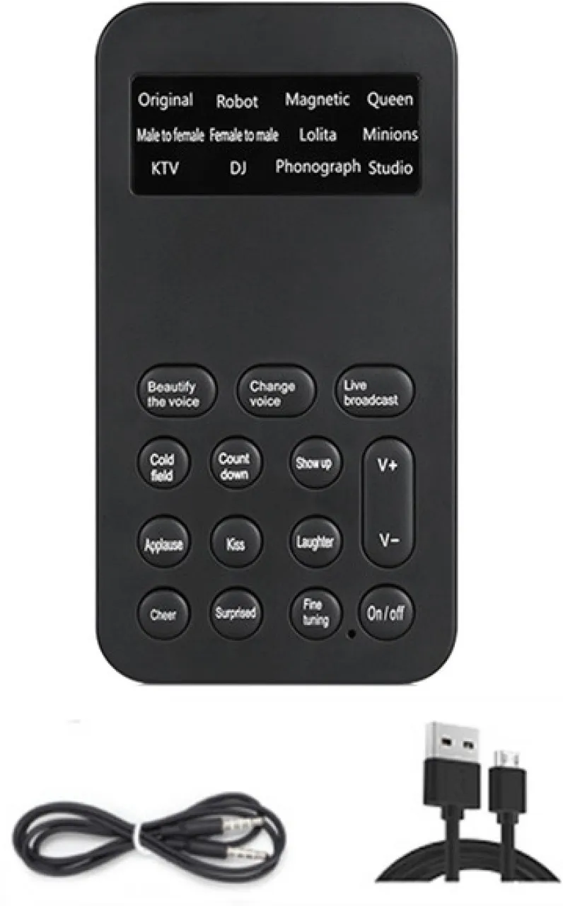 NANSHI S9 Voice Changer 12 Voice Changing Modulator with Adjustable Voice Diverse Internal Sound Ca…