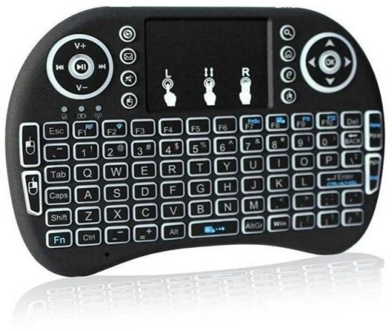 Andowl Mini Wireless Keyboard and Mouse Perfect for PC, Android, TV Box Multi-device Keyboard