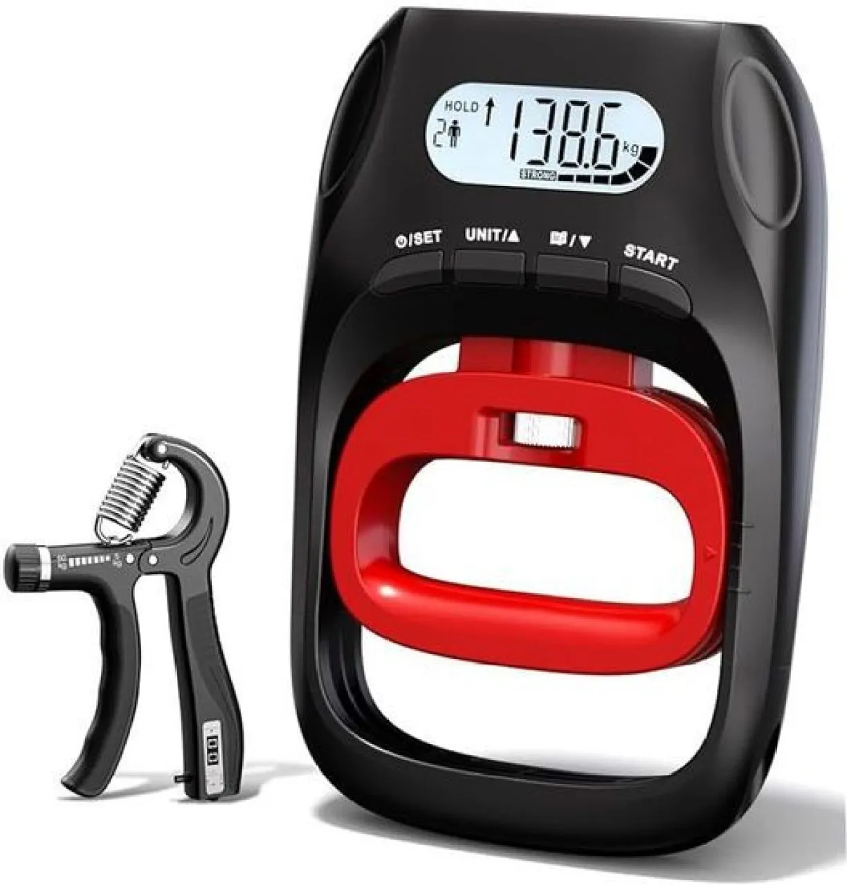 NANSHI 180kg Grip Strength Tester Trainer, Electronic Hand Dynamometer Baseball Kit