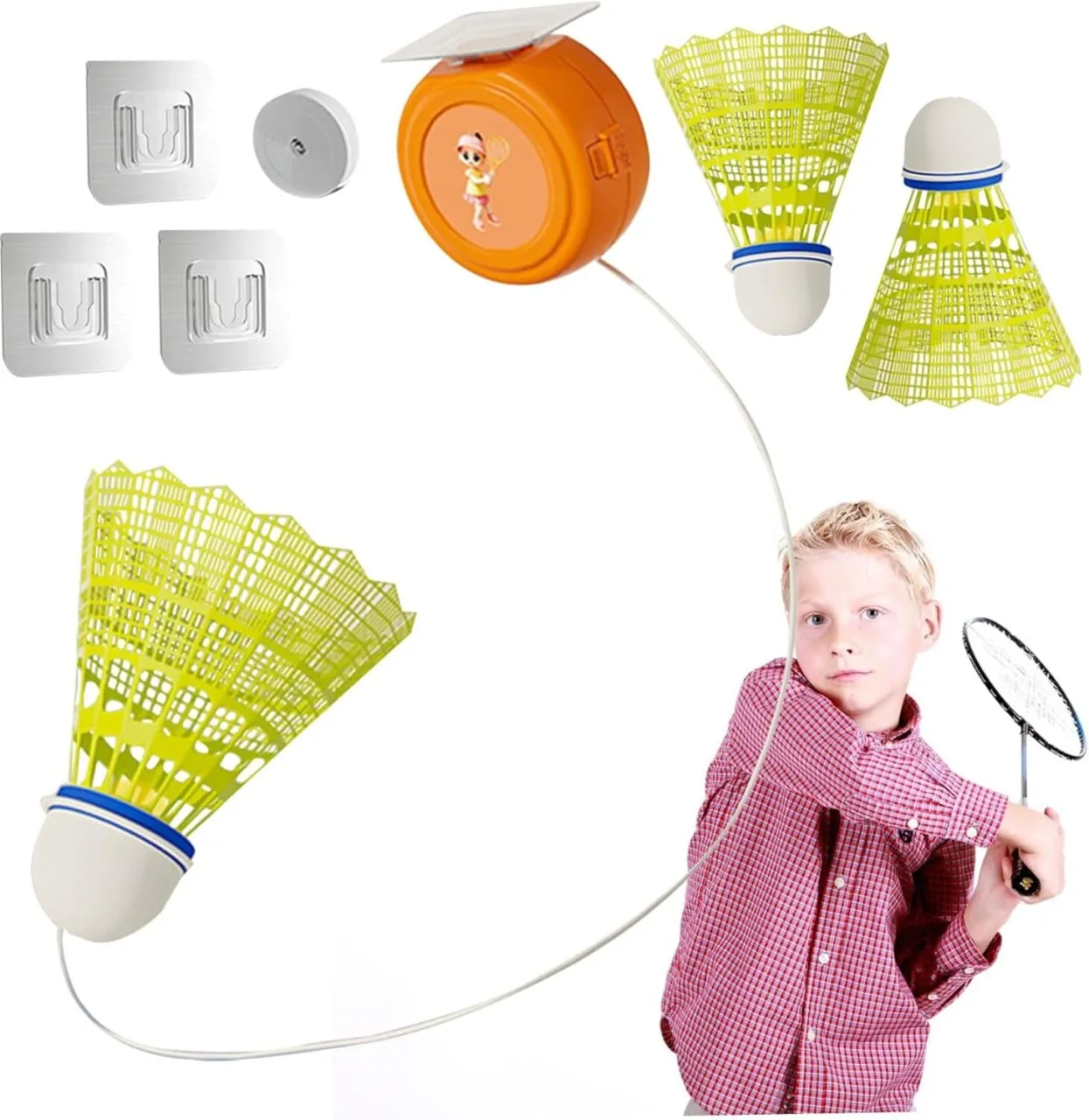 LIUHUI Badminton Rebound Trainer, 3pcs/Set Glowing Self-Exercise Badminton Single Training Kit with…
