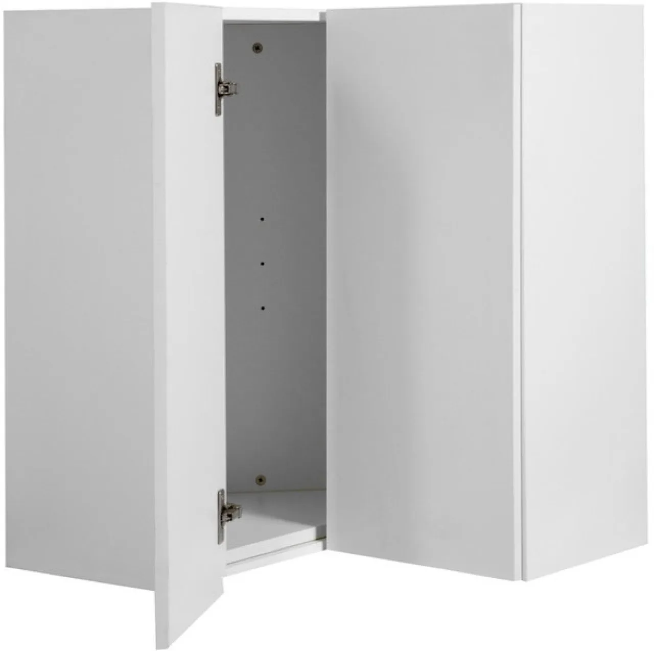 Unique Top Corner Kitchen Unit – White Wall-Mounted Corner Cupboard – 601 x 601 x 720 mm Solid Wood…
