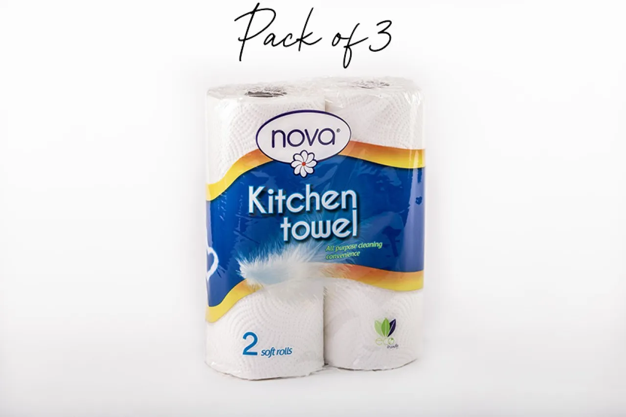 Nova Value Kitchen Towels, Pack of 3