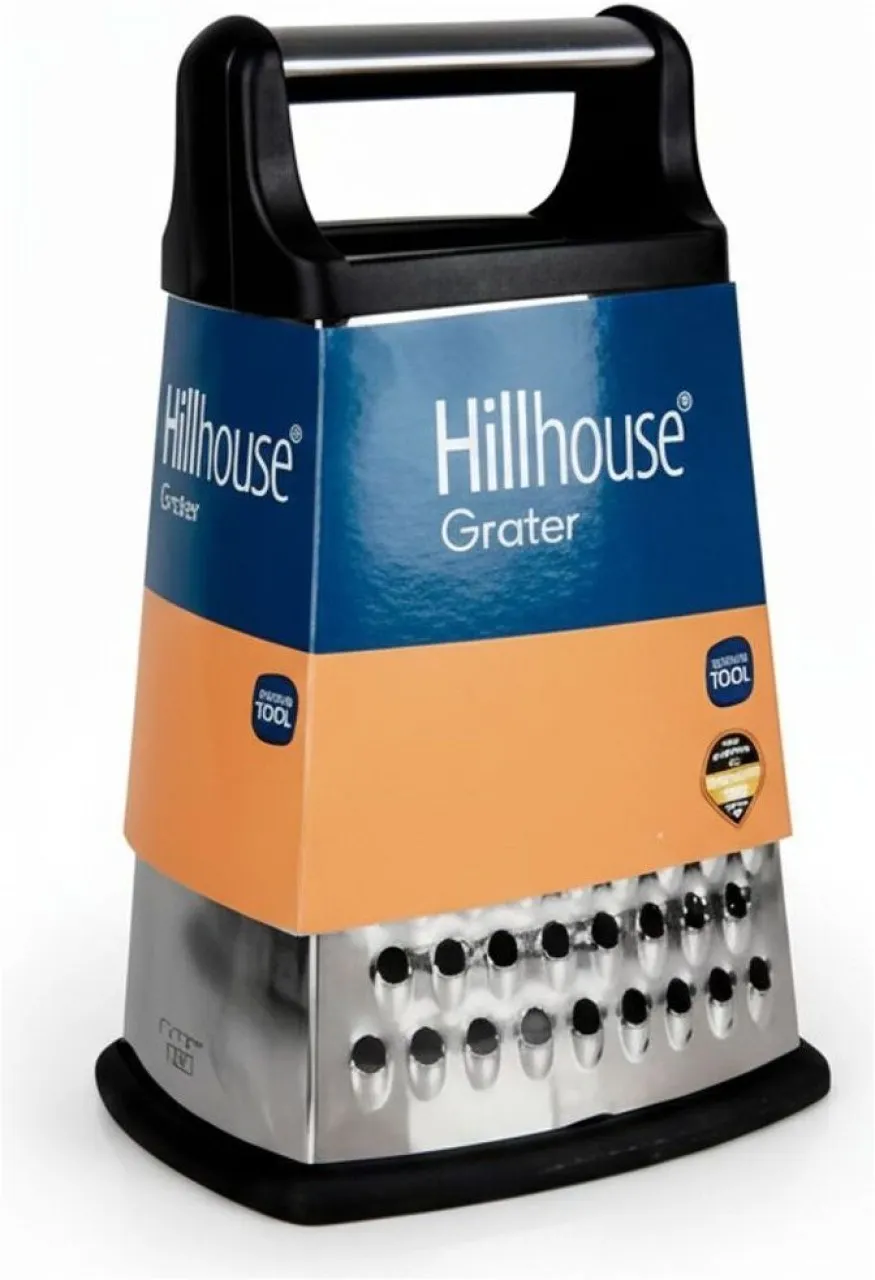 Hillhouse 4-Way Stainless Steel Grater Kitchen Tool Set