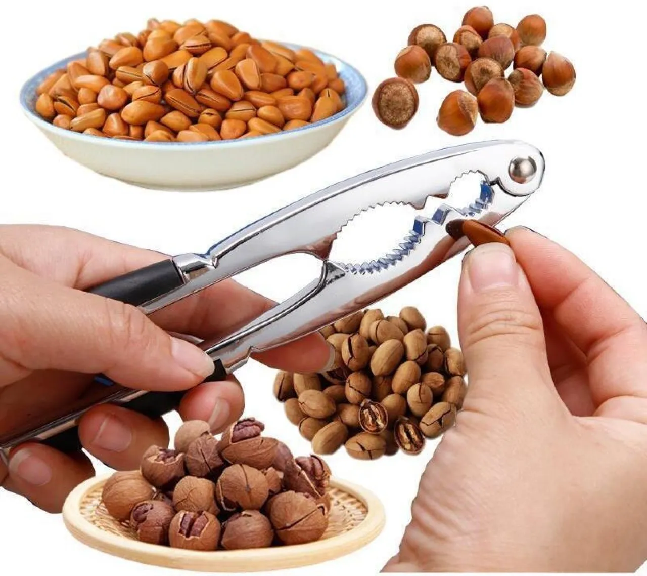 XINhui multifunctional walnut clamps, stainless steel walnut clamps kitchen tools zinc alloy walnut…