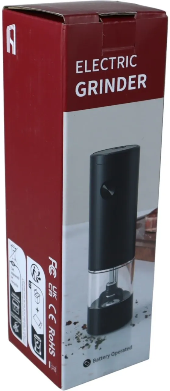 ShopMarket 70ml Automatic Electric Spice and Pepper Grinder Ceramic Crusher Kitchen Tool Set