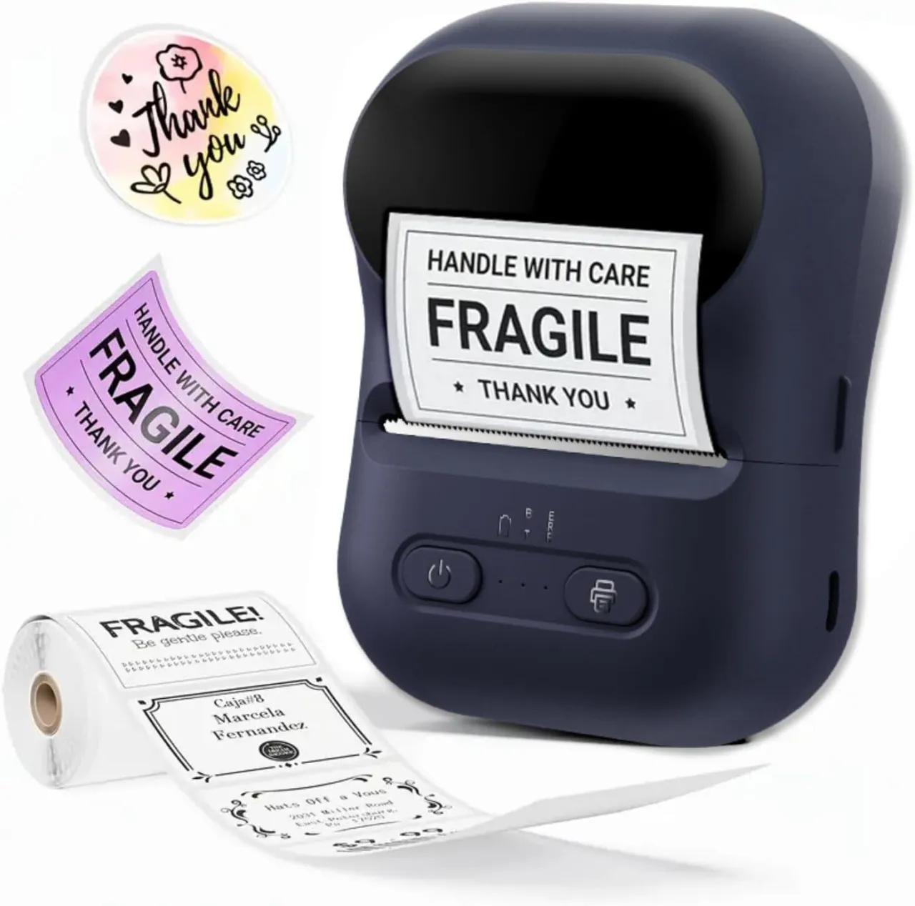Fariedl Memoking Label Maker Machine with Tape,Label Printer,Wide Waterproof Label,Portable Thermal…