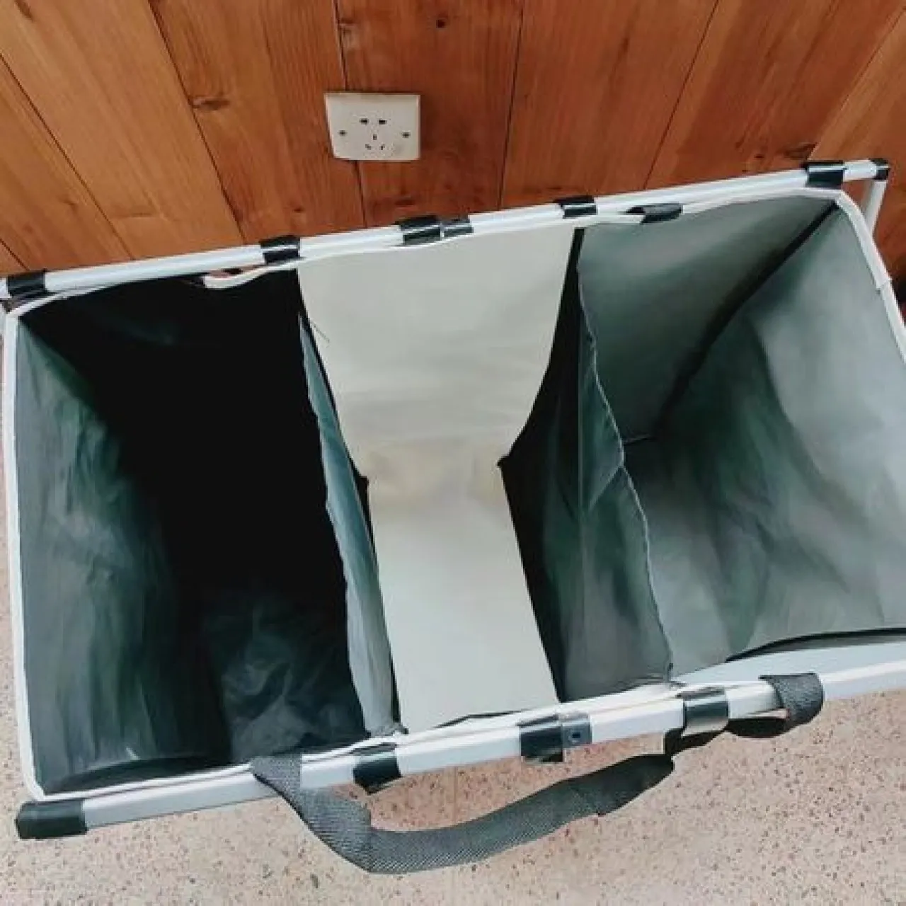 fancystuff 180 L black grey Laundry Basket