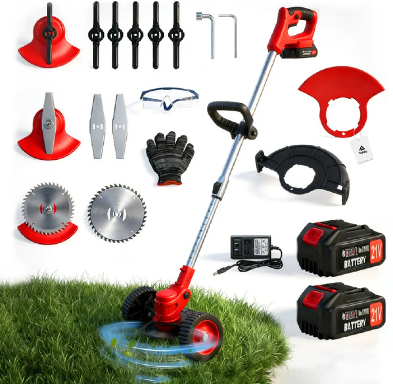 Topika Cutting Grass Machine Cordless 21V Lawn Mower