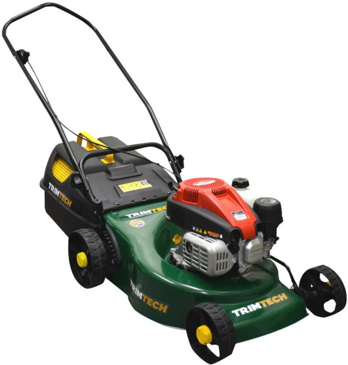 Generic Trimtech Petrol Lawnmower – 149 CC Engine with 460 mm Cut and 48 L Box for up to 1000m2 Law…