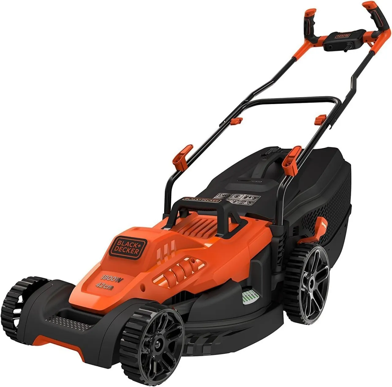 Black & Decker 42CM 1800W with Bike Handle| BEMW481BH-QS Lawn Mower