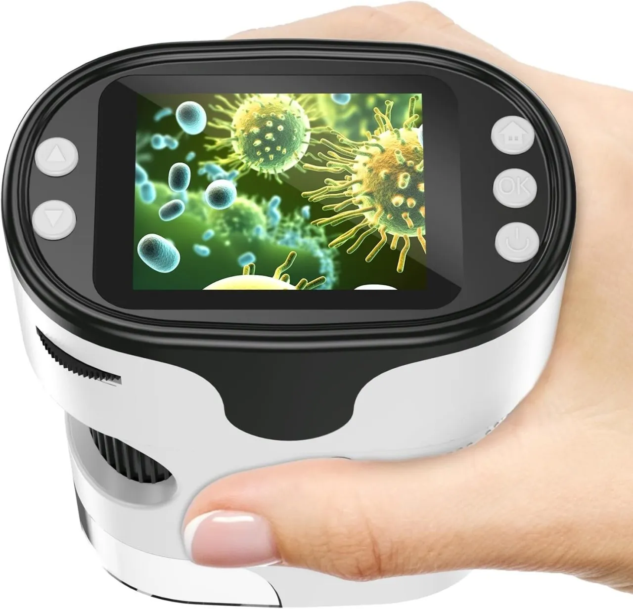 Solala 1000X Handheld Microscope for Kids 4K 2.0" Screen Rechargeable Mini Pocket Digital Microscop…