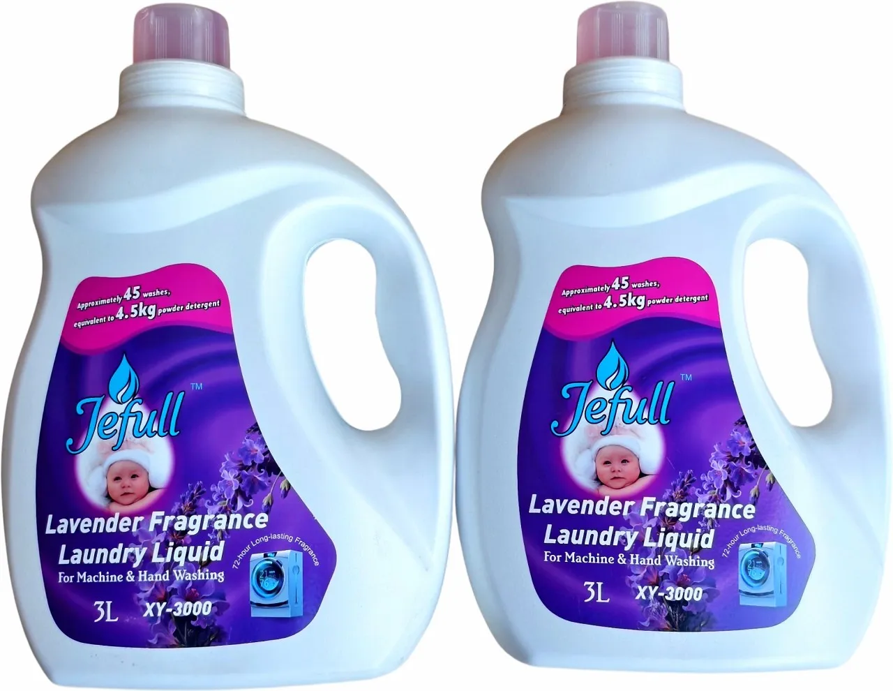 Jefull XY-3000-2 Laundry Liquid For Machine & Hand Washing Lavender Liquid Detergent