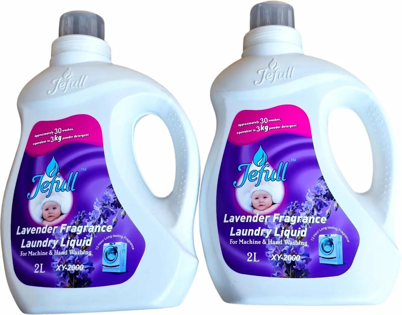 Jefull XY-2000-2 Laundry Liquid For Machine & Hand Washing Lavender Liquid Detergent