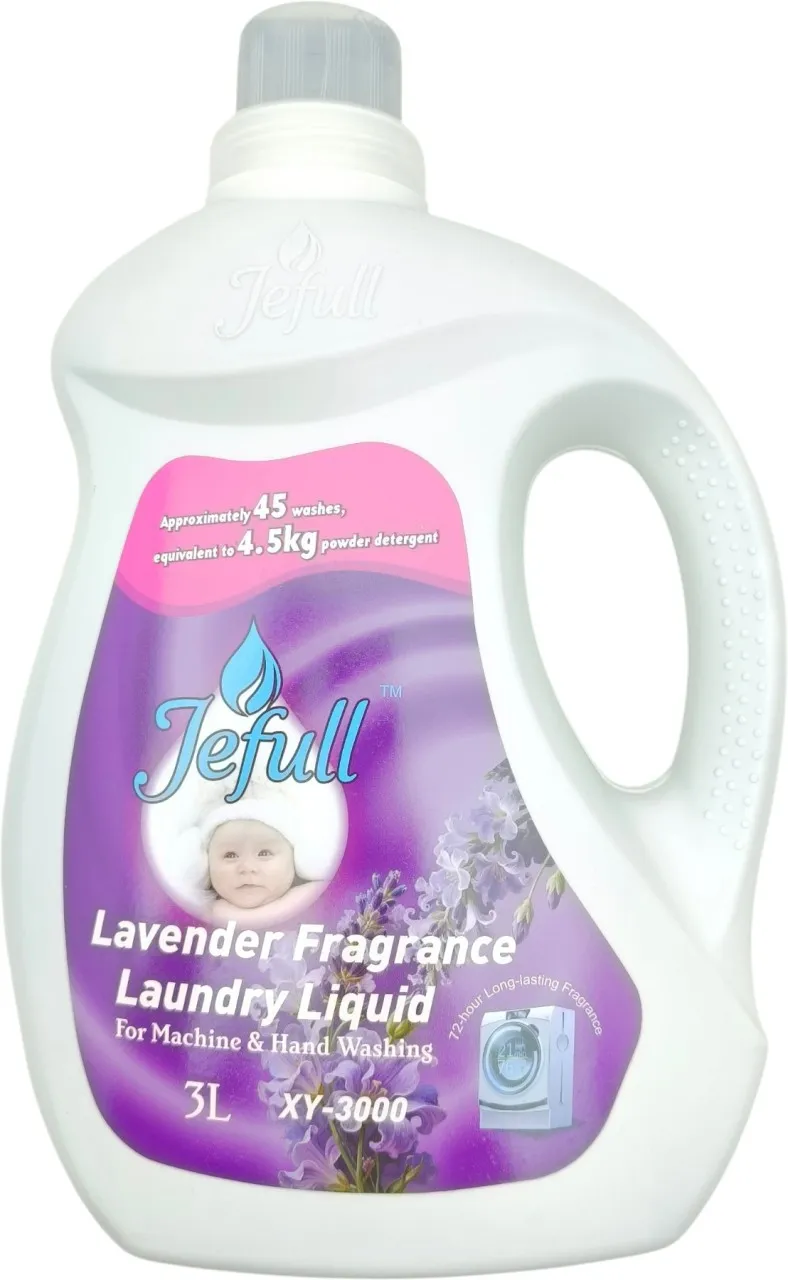 Jefull XY-3000-6 Laundry Liquid For Machine & Hand Washing Lavender Liquid Detergent