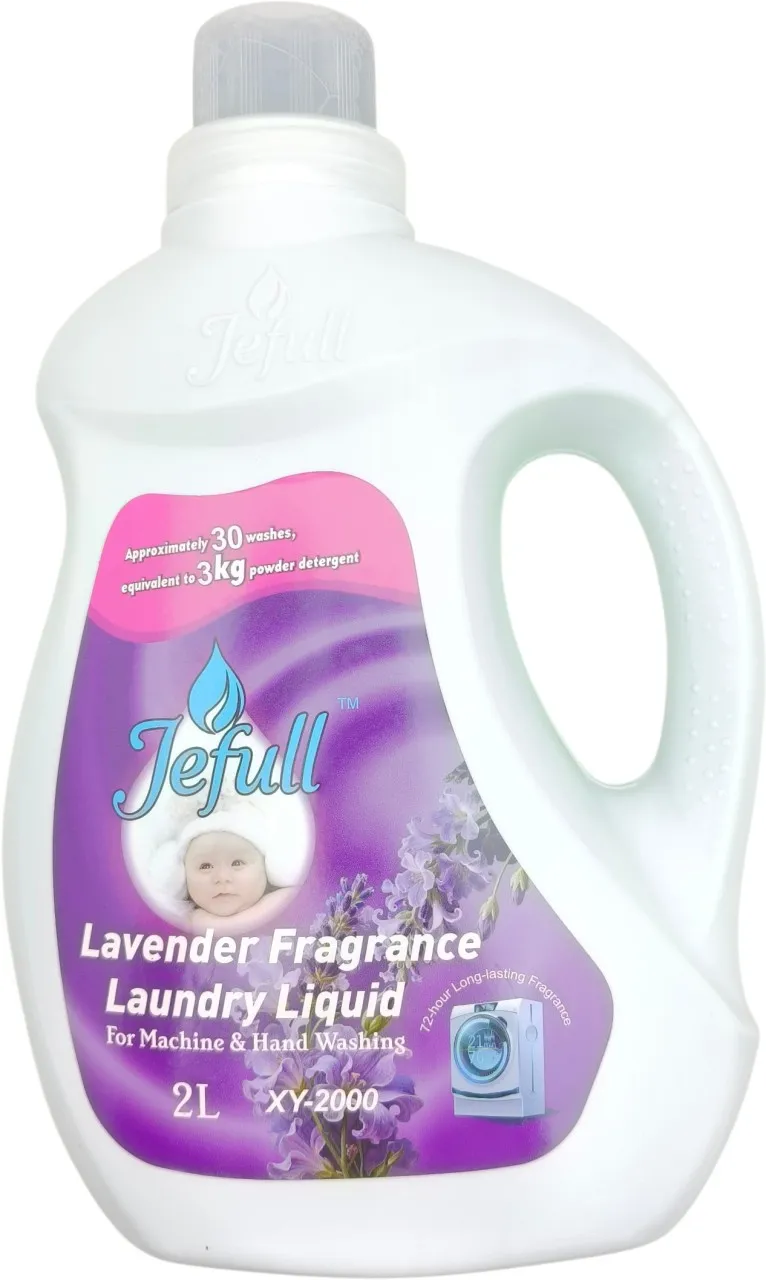 Jefull XY-2000 laundry liquid For Machine & Hand Washing Lavender Liquid Detergent