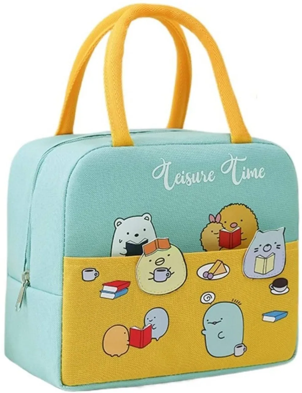 Granty Insulated Reusable Lunch Bag Tote Bag for Women Printed Lunch Bag for School Picnic Office O…