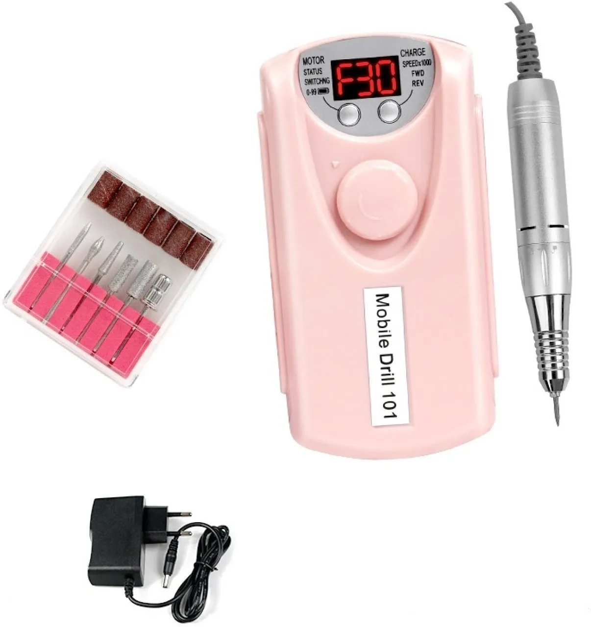 linglian Wireless nail polishing tool. Drill head rotates at 30,000 revolutions per minute. Electri…